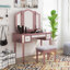 Ensemble de coiffeuse avec tabouret et miroir Magallon-21965108