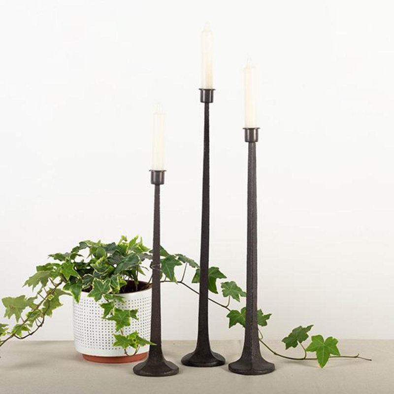 19.5'' H Cast Iron Tabletop Candlestick