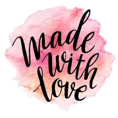 Bisharo Made With Love. Aquarelle. «Vector Illustration On Canvas» par Vik_Y, art textuel