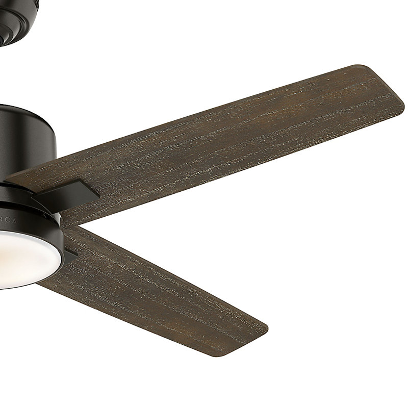 52" Axial Ceiling Fan With LED Light Kit And Wall Control, Noble Bronze