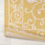 Tapis d'intérieur / extérieur jaune tissé texturé Debbe-137864443