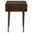 Gibson Coffee Brown 1-drawer Rectangular Side Table