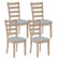 Bozell Dining Chair ( set of 4) color natural 