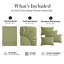 Southshore Fine Linens Vilano Springs Extra Deep Pocket 6-Piece Sheet Set, Ultra Soft Double-Brushed 110 GSM Microfiber Bedding, 21-Inch Deep Pocket, 4 Pillowcases, Full, Sage Green-1045054827-1045054817