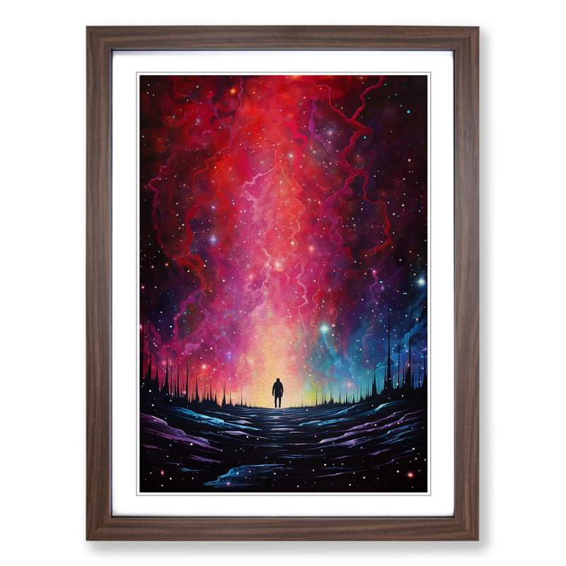Galaxy Colour Field - Framed Print, Walnut Framed, 46cm H x 34cm W