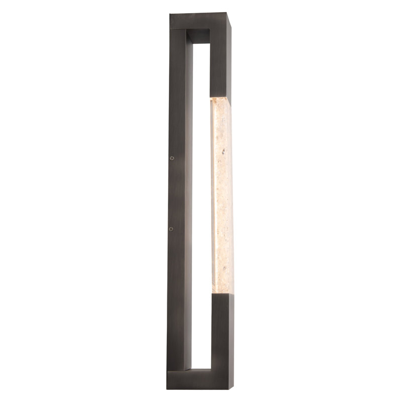 Ember Aluminum LED Flush Mounted Sconce, Antique Nickel