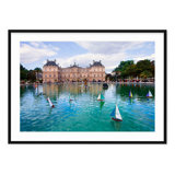Luxembourg Garden Sailboats - Picture Frame Photograph on Paper