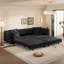 Canapé-lit convertible 3 en 1 de 248 cm (97,7 po), gris foncé, assise profonde-719633260