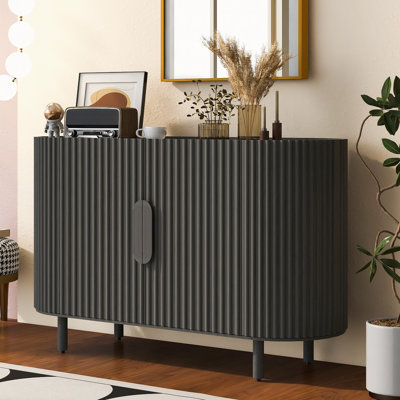 48" Console Table Entryway Sideboard for Hallway Living Room with Adjustable Shelves