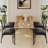 5-Piece Rustic Kitchen Table Set for 4, Compact Dining Table with Upholstered Chairs for Small Apartments & Studios-443847599-443847585-443847587