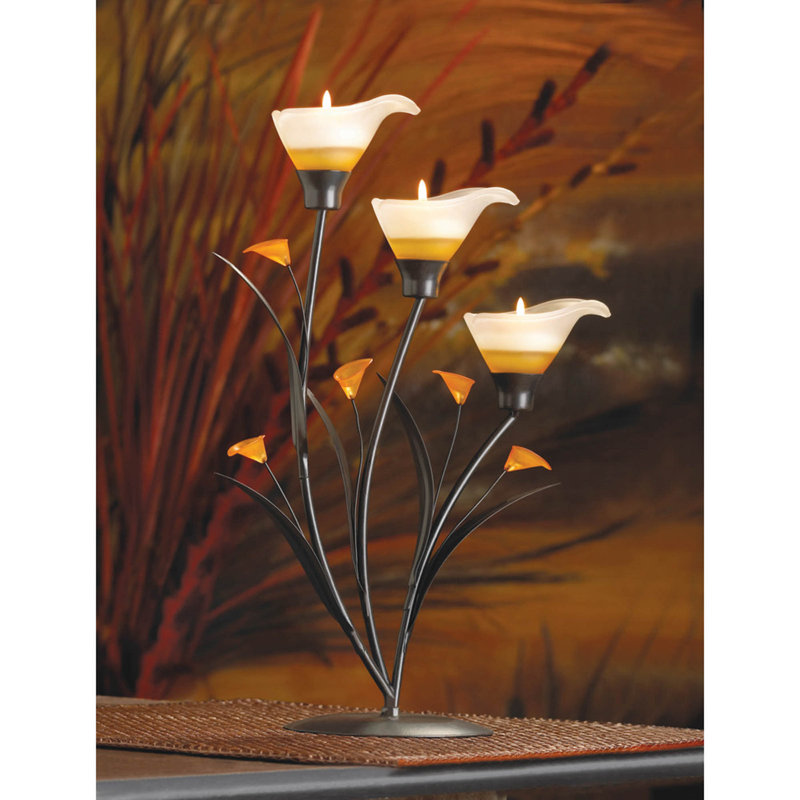 PORTE-LUMIÈRE AMBER LILIES