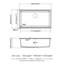 Évier de cuisine blanc en quartz 30 po x 19 po, surface épaisse et lisse, paquet avec pinces à crépine, blanc, 30 x 19 po, quartz, poste de travail, encastré, lisse, non poreux-121660232