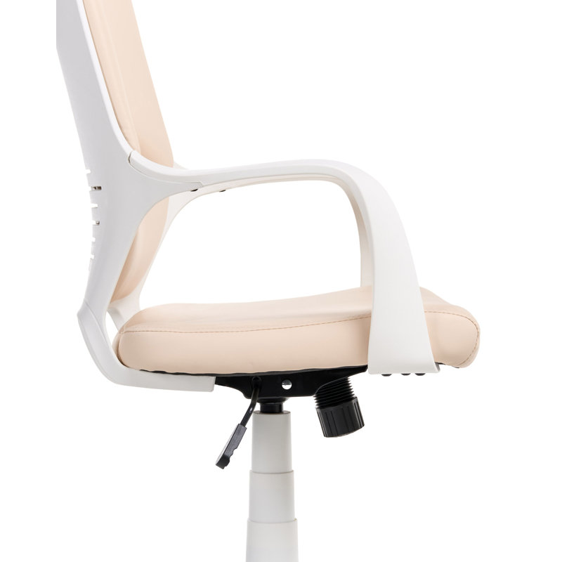 Office Chair with Headrest, Light Beige