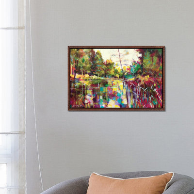 Soudley Ponds by Doug Eaton - Painting on Canvas