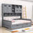 Wooden Daybed with Two Drawers, Shelves and All-in-One Cabinet-1495349638-1495349636