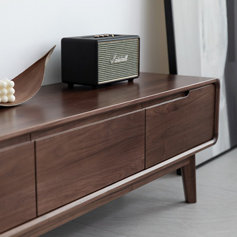 Smooth Top TV Stand w/4 Drawers