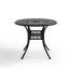 Callendale Round Metal Outdoor Bistro Table With Umbrella Hole , 91cm cm W 91cm cm D-1582774301
