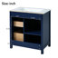 Meuble-lavabo de 30 pouces avec lavabo en céramique et beaucoup de rangement-58549541