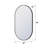 Bathroom Wall Mounted Oval Metal Framed Mirror-2097102248-2097102249