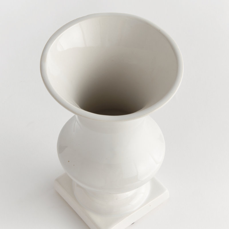 Antoinette Handmade Ceramic Table Vase, 7.5" H x 4.5" W x 4.5" D