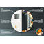 Huldar Glass Flat Wall Mirror