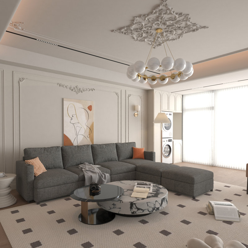 Grand canapé modulaire moderne