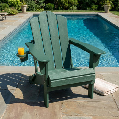 Chaise Adirondack pliante Kahn avec porte-gobelet 