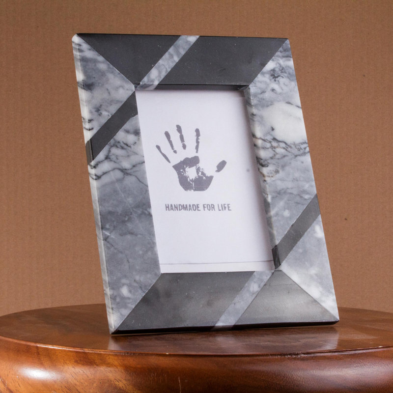 Grey Genuine Marble Matte Picture Frame