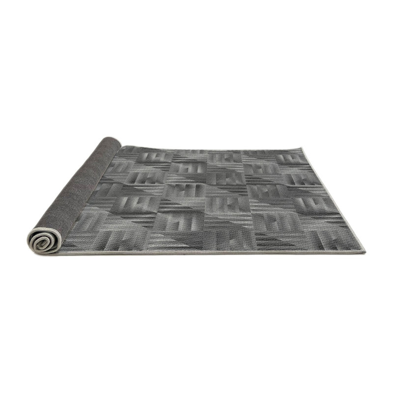 Performance Wool Geometric Indoor Rug, Round 6'