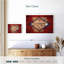 «State Map Over Arkansas Flag», reproduction sur toile-1271696804