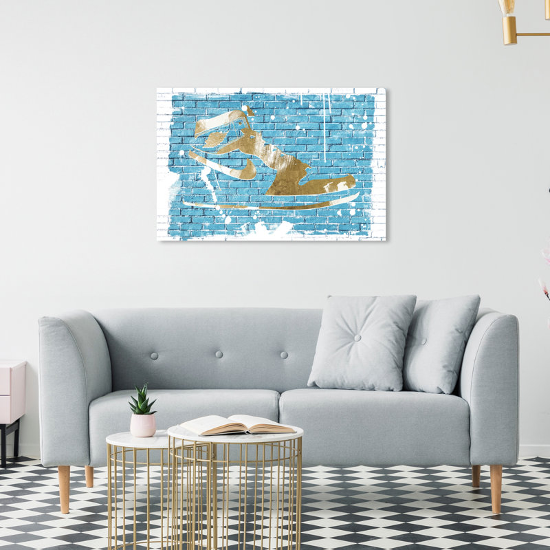 Stylish Sneaker Graffiti - Impression sur toile, Toile tendue, H 20 po x l 30 po