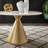 Roman Round Faux Marble Top Dining Table