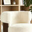 Fauteuil d'appoint large pivotant rembourré Boucle-2084718387