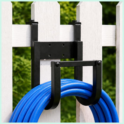 Fence Hose Hanger for Outside, Hanging No Drill Garden Hose Holder