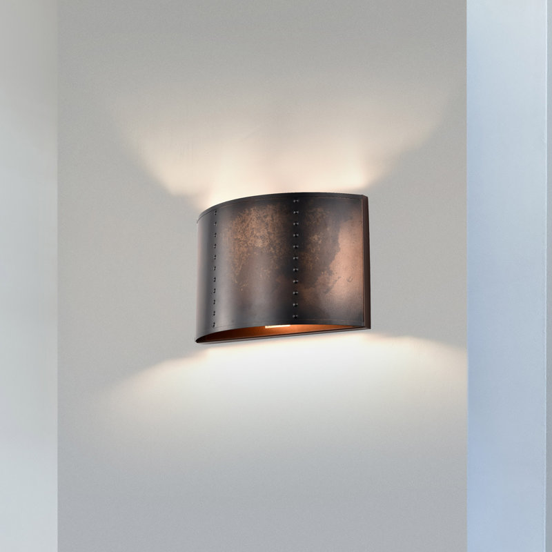 Luyster Steel Flush Mounted Sconce