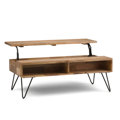 Hunter - Table basse à plateau relevable - Naturel