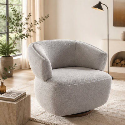 Fauteuil demi-tonneau rotatif Modern