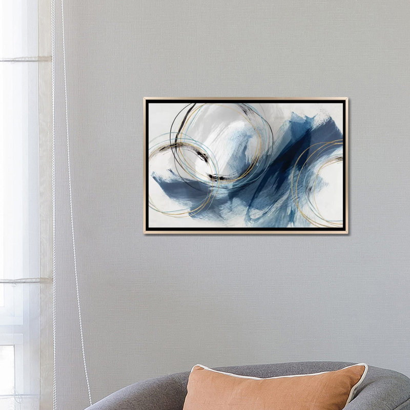 Detour by Isabelle Z Graphic Art Print, 18" H x 26" W, Floater Framed Canvas, Champagne