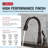 Leland Oil Rubbed Bronze Kitchen Faucet with Pull Down Sprayer, Traditional Single Hole Kitchen Sink Faucet, Single Handle, Venetian Bronze-2421740