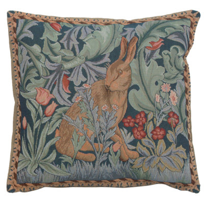 Floral Cotton Blend Pillow Cover