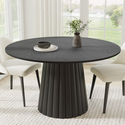 Soild Dining Table Round Kitchen Table