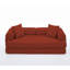 Lit-couchette pliable 3-en-1 de 78,5 po à 5 places en 1 bricolage, velours côtelé ergonomique 51