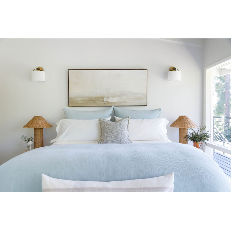 Waverly Duvet Cover, Queen Duvet Cover + 2 Standard Shams, Shore Blue