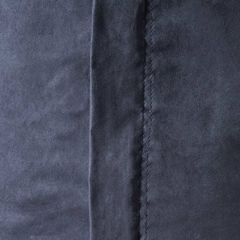 Fauteuil à billes cylindrique en suède de 6,5 pieds Lara, noir, Microfibre / microsuède noir