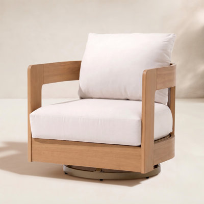 Frances Eucalyptus Swivel Patio Rocking Chair