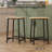 Kitchen Island With Storage Cabinet And Trash Cabinet,  3 Pieces Kitchen Dining Table Set With 2 Stools And Drop Leaf-1583537854