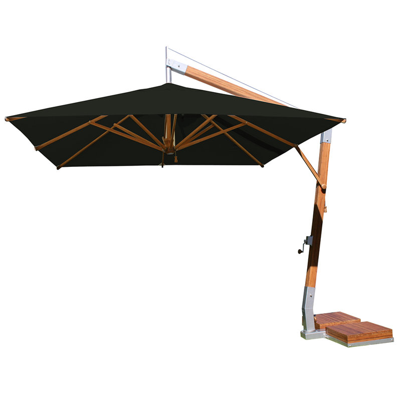 Yadira 340cm Cantilever Parasol, Black