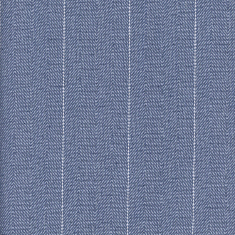 Tissu 100% coton à rayures Copley, Lac
