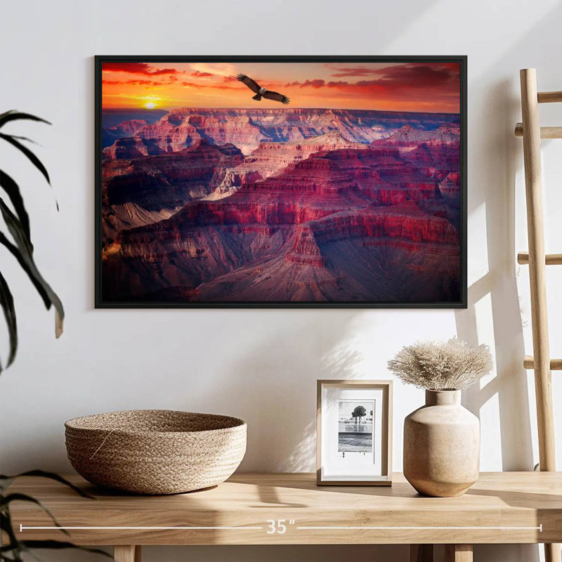 Alvord Eagle au-dessus du Grand Canyon, H 17 po x l 25 po