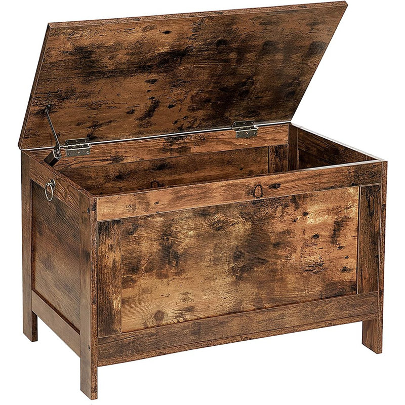 Val Blanket Storage Chest with Flip Top, Brown
